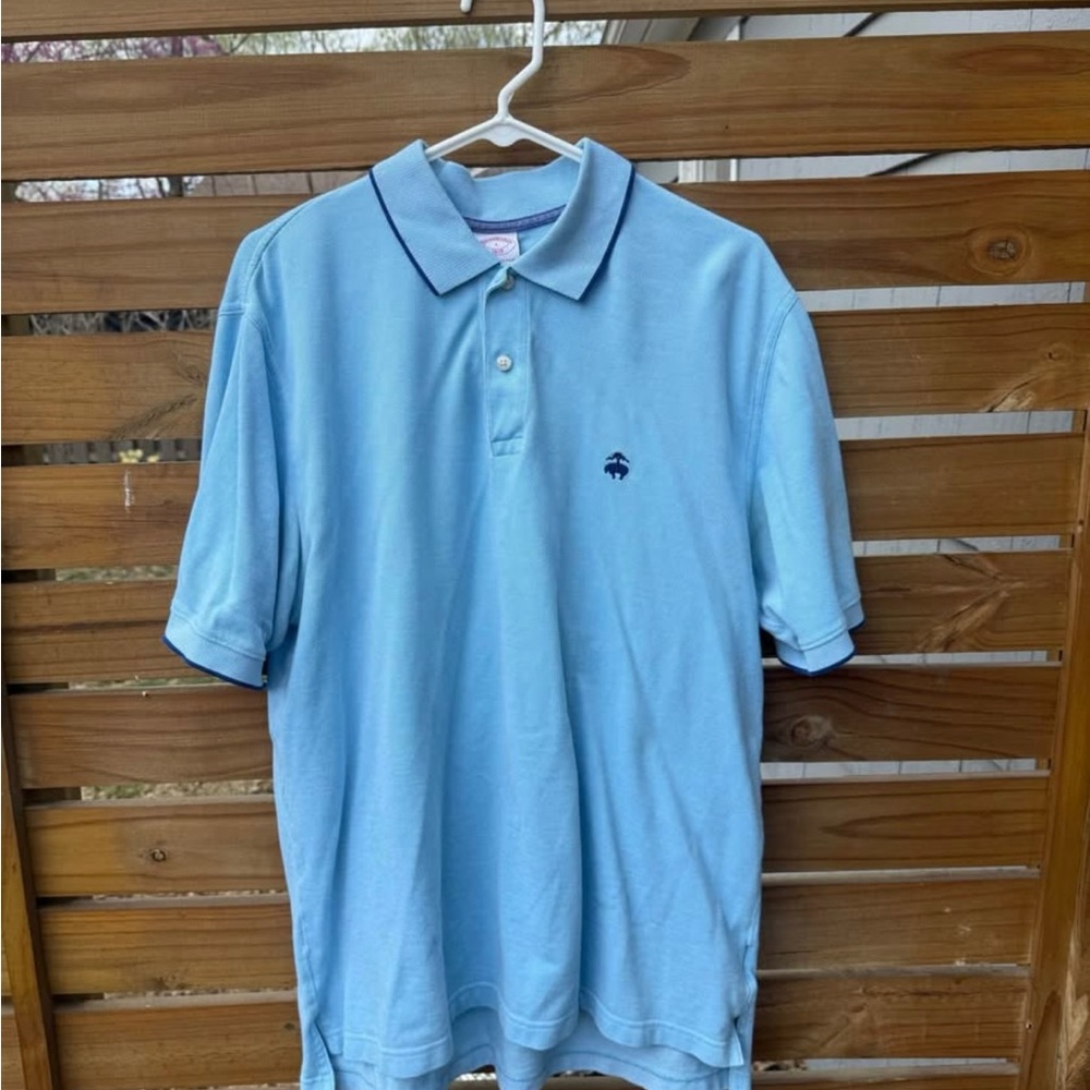 Light Blue Brooks Brothers Polo Shirt Men’s